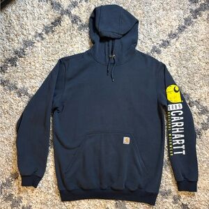 Navy Blue Carhartt Hoodie Size Medium